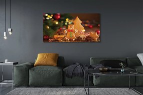 Obraz drukowany na płótnie Pierniki i Bombki