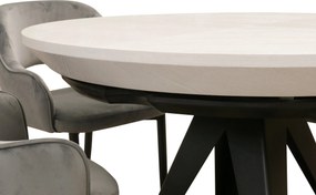 Stół rozkładany GLOBO Biały do Salonu Jadalni 130-230 x 130 x 76 cm, Okrągły