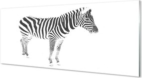 Szklany Panel Artystyczna Ilustracja Zebry