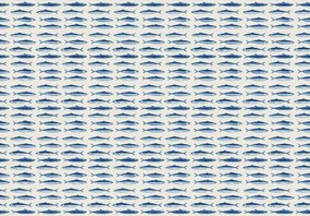 Fototapeta - Niebieskie ryby (196x136 cm)