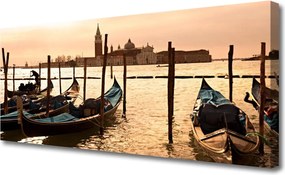 Obraz na płótnie Łódź Rybacka na Morzu