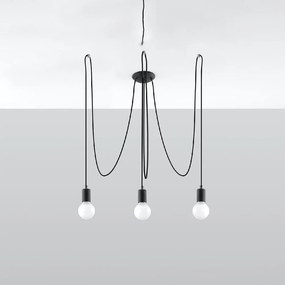 Czarna lampa wisząca 300x300 cm Spider – Nice Lamps