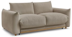 Beżowa rozkładana sofa 214 cm Ernest – Bobochic Paris