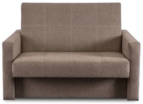 Fotel do Spania MILAN 2 Rozkładany Dwuosobowy Beżowy Nowoczesny