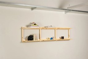 Regał ścienny z litego drewna sosnowego w naturalnym kolorze 192x47,5 cm Groove – Karup Design