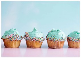 Obraz na szkle cupcakes (70x50 cm)