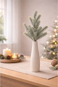 Sztuczna gałąź świerkowa pokryta szronem, 25 x 60cm