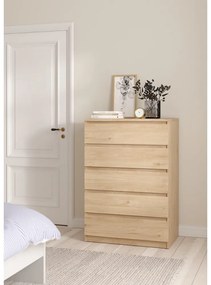 Komoda w dekorze dębu w naturalnym kolorze 77x111x50 cm Naia – Tvilum