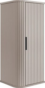 Szafka łazienkowa, kaszmir, uchwyt czarny, 79 x 35,5 x 31,5 cm