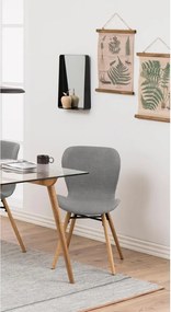 Zestaw 2 jasnoszarych krzeseł Actona Batilda