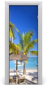 Naklejka fototapeta na drzwi Tropikalna plaża