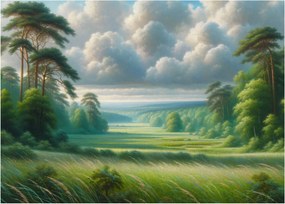 Obraz - Zielony krajobraz (70x50 cm)