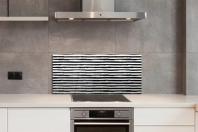 Szkło do Kuchni na Ścianę Nieregularny Wzór Zebry