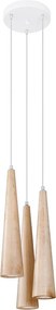 Lampa wisząca SULA 3P drewniana