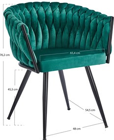 Krzeso Widny z czarnego aksamitu