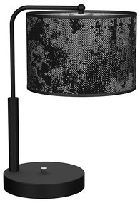 Lampa stołowa SATINO 1xE27/60W/230V czarny/szary