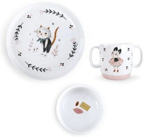 Porcelanowy zestaw naczyń dla dzieci 3 szt. Après la Pluie – Moulin Roty
