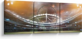 Obraz - Stadion (z zegarem) (90x30 cm)