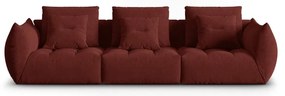 Czerwona sofa 332 cm Bloom – Micadoni Home