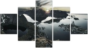 Obraz - Norweskie góry (125x70 cm)