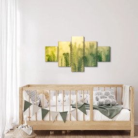 Obraz - Szczegół wiosennej mglistej przyrody (125x70 cm)