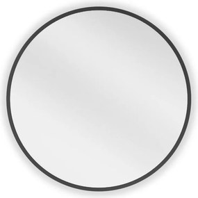 Mexen Loft lustro łazienkowe okragłe 30 cm, rama czarna - 9850-030-030-000-70