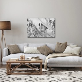 Obraz - Ptak zimą (70x50 cm)