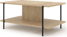 Minimalistyczna ława z półką dąb cremona S4-W30