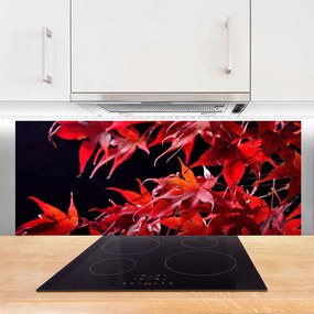 Panel Szklany Organiczna Tekstura Liści