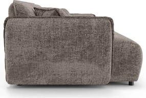 Szarobrązowa sofa z tkaniny szenilowej 250 cm Nelia Big – Ropez