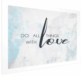 Plakat With love 42x29,7 cm bez ramy z marginesem ARTGEIST B