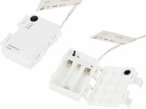 Świąteczna piramida akrylowa 60 cm - zimna biel, na baterie