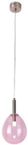 Różowa lampa wiszaca w nowoczesnym stylu - H9-W21