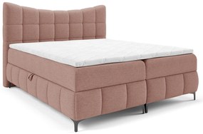 Łóżko kontynentalne w kolorze pudrowego różu 5 rozmiarów H3-P91