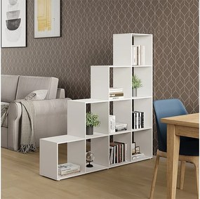 Półka na schody biały 138x29x143 aramis