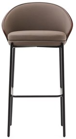 Brązowy hoker (wysokość siedziska 77 cm) Eamy – Kave Home