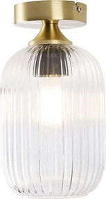 Lampa sufitowa w stylu art deco mosiądz - Banci