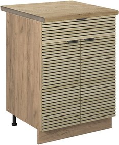 Szafka dolna do kuchni panel dębowy 60x60x82 fame-line