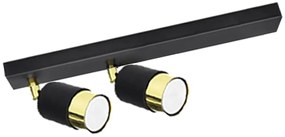 Czarny podwójny plafon reflektorowy - A279 R0-T97