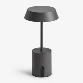 Bezprzewodowa Lampa Stołowa Led Uliana Grafitowa Szarość - Sklum