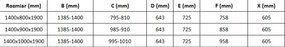 Mexen Omega-3S kabina prysznicowa 3-ścienna, rozsuwana 140x100 cm, transparent, chrom + brodzik Flat - 825-140-100-01-00-3s-4010