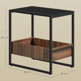 Stolik pomocniczy E1082 BK, czarny