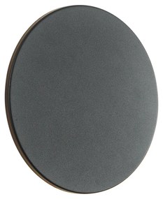 Zewnętrzna lampa ścienna czarna z LED IP54 - Soleil