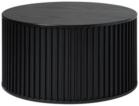 Czarny okrągły stolik ø 85 cm Siena – Unique Furniture