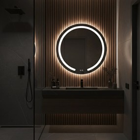 Lustro ścienne LED 80cm Modern