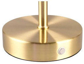 Lampa stołowa LED w kolorze złota ze ściemniaczem (wys. 30 cm) Jeff – Trio