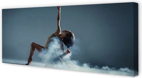 Obraz canvas na ścianę Kobieta Tańcząca w Dymie