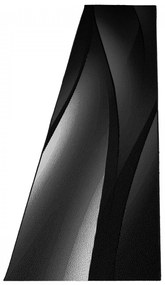 Dywan nowoczesny Plus linie czarny 80 cm x 300 cm