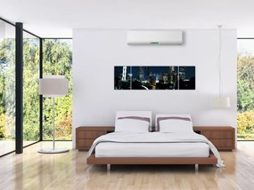 Obraz nocnej metropolii (170x50 cm)