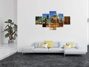 Obraz - Most z Nowym Jorkiem (125x70 cm)